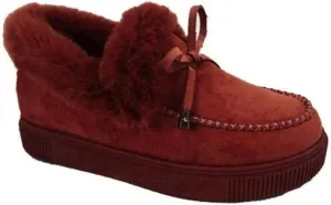 Ankle Boots For Women Comfy Casual Slip-on Warm Loafers Shoes Fur-Lined Comfortable Lightweight Winter Snow Boots