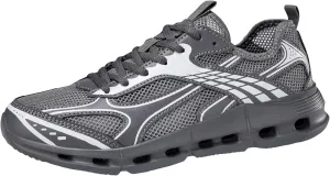 Arch Support Fitness Sneaker for Men Comfortable Breathable Lace Up Sneaker Men's Lightweight Cushion Sneakers