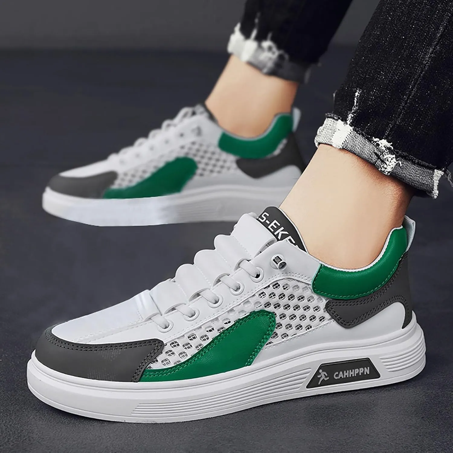 Arch Support Fitness Sneaker for Men Lightweight Breathable Walking Shoe Gym Tennis Men's Business Casual Shoes
