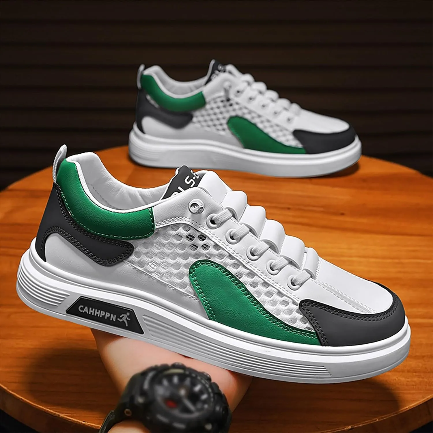 Arch Support Fitness Sneaker for Men Lightweight Breathable Walking Shoe Gym Tennis Men's Business Casual Shoes