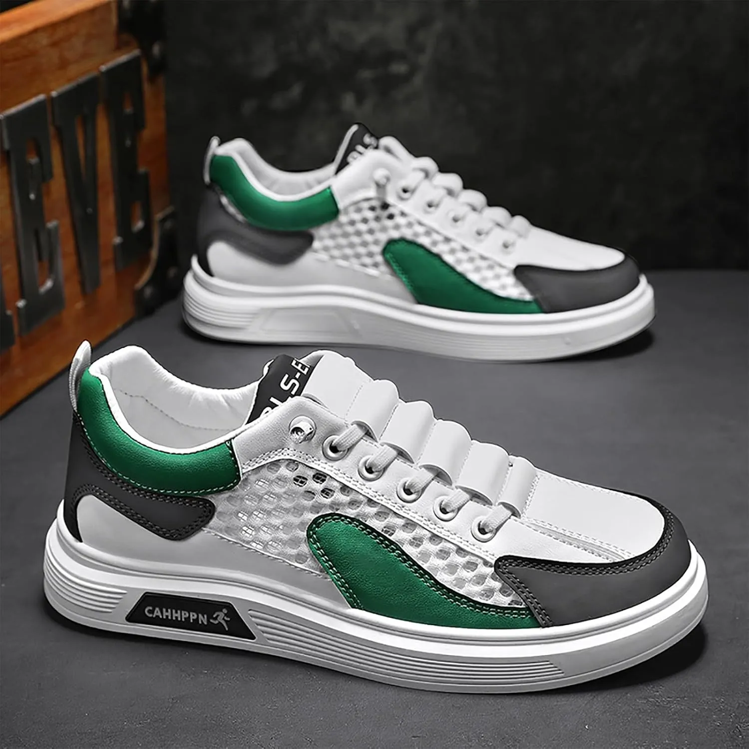 Arch Support Fitness Sneaker for Men Lightweight Breathable Walking Shoe Gym Tennis Men's Business Casual Shoes