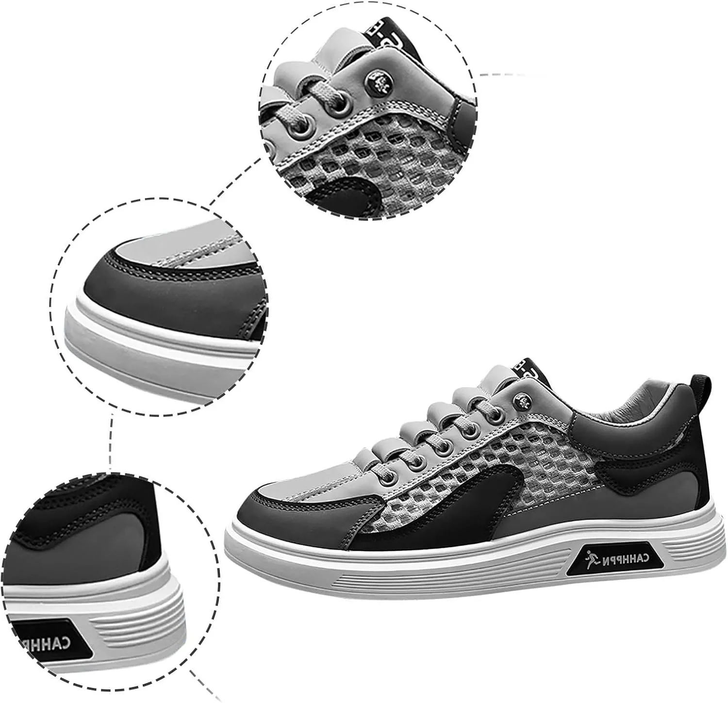 Arch Support Fitness Sneaker for Men Lightweight Breathable Walking Shoe Gym Tennis Men's Business Casual Shoes