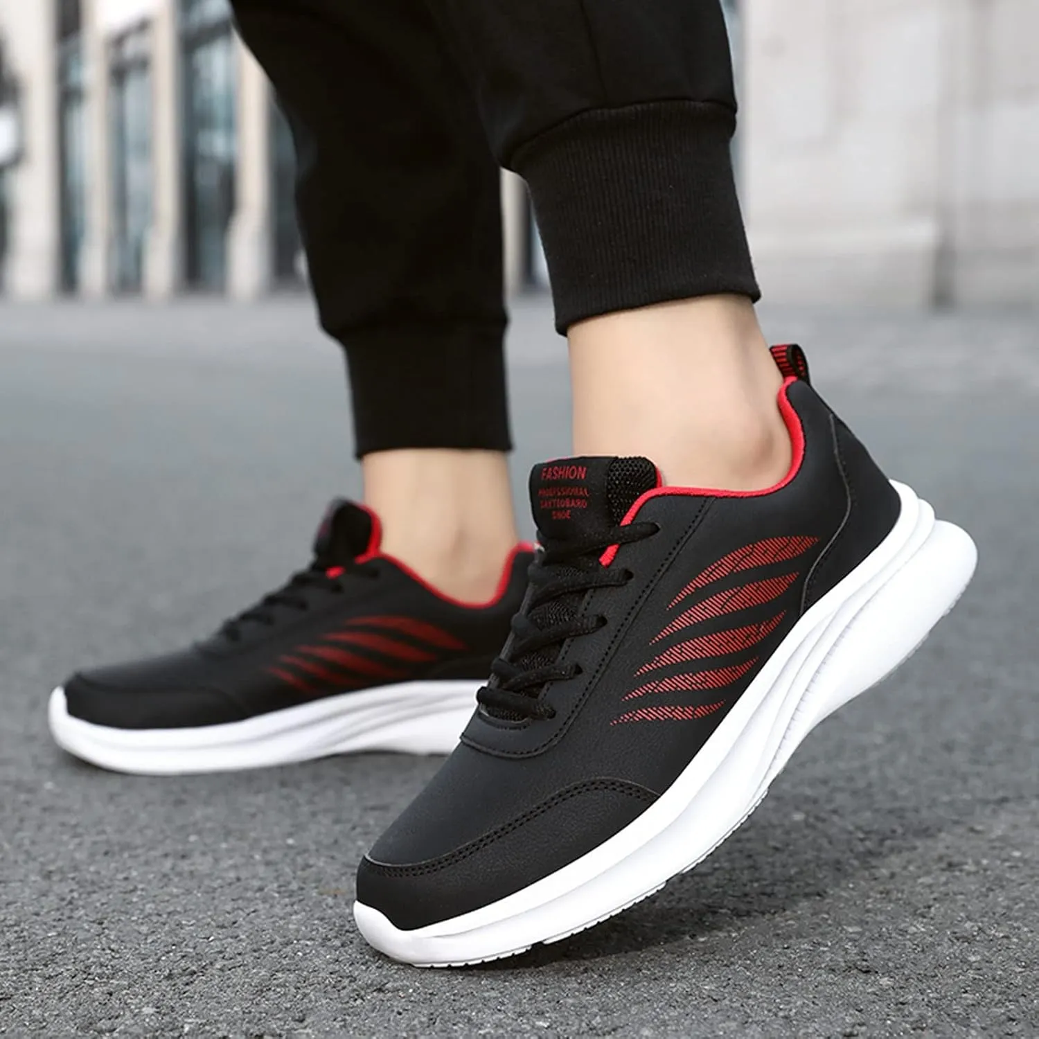 Athletic Fashion Sneakers for Men Casual Sneaker Mesh Breathable Walking Shoe Breathable Lace Up Shoes for Men