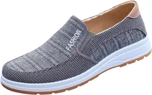 Athletic Fashion Sneakers for Men Lightweight Breathable Slip On Running Shoe Lightweight Elderly Slip On Shoes