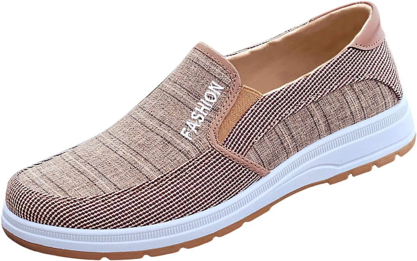 Athletic Fashion Sneakers for Men Lightweight Breathable Slip On Running Shoe Lightweight Elderly Slip On Shoes