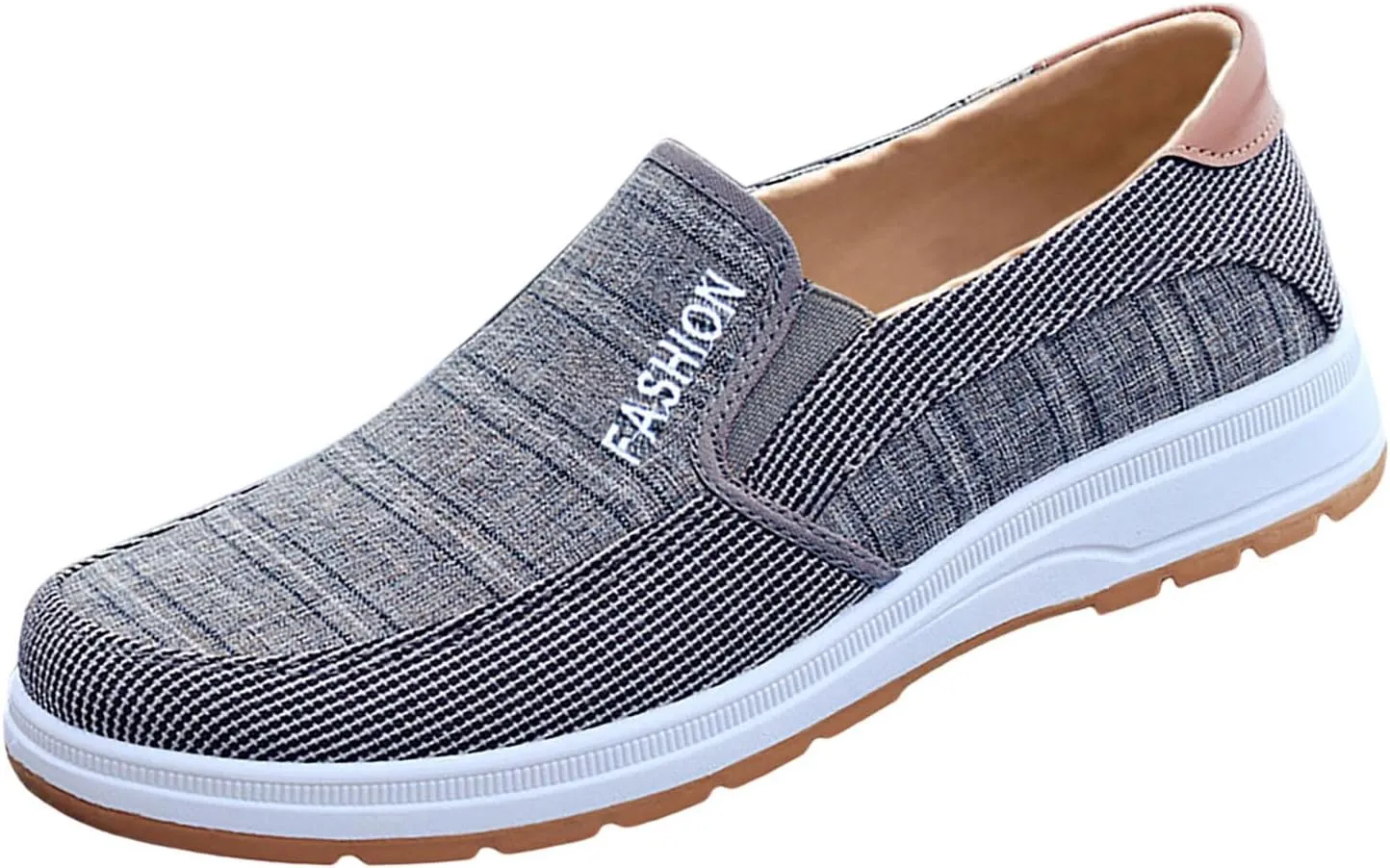 Athletic Fashion Sneakers for Men Lightweight Breathable Slip On Running Shoe Lightweight Elderly Slip On Shoes