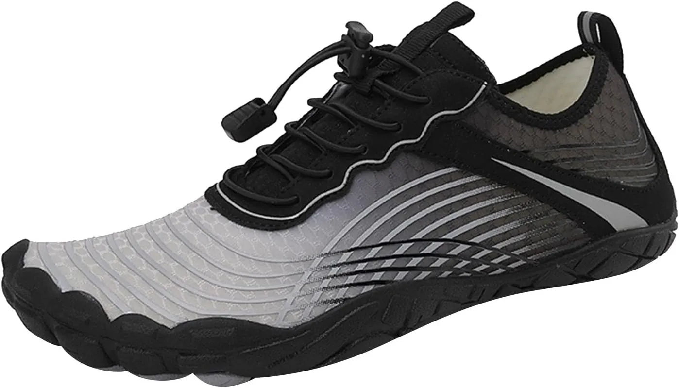Athletic Hiking Water Shoes Womens Mens Quick-Dry Barefoot for Beach Walking Diving Wading Training,Summer Comfy Thick Sole Indoor Fitness Sneakers,Couple Breathable Travel Friendly Shoe Green