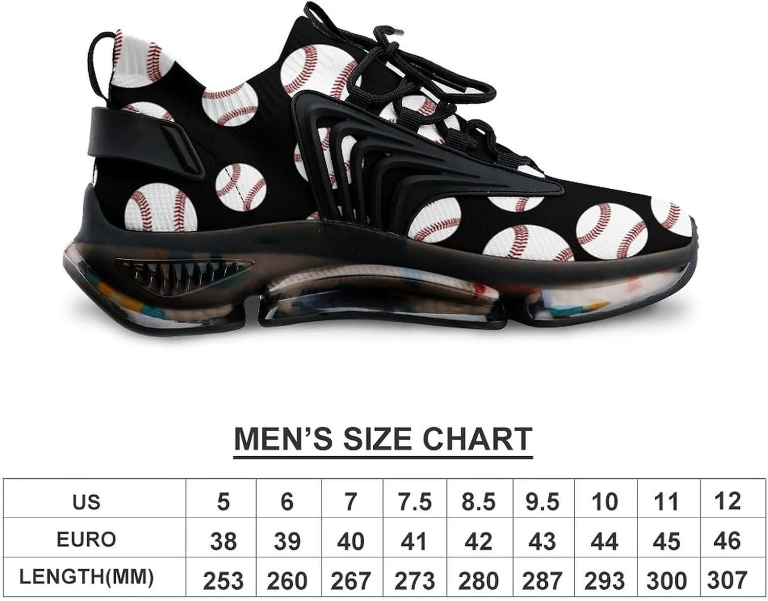 Baseball Men's Running Shoes Lightweight Walking Shoe Breathable Sneaker