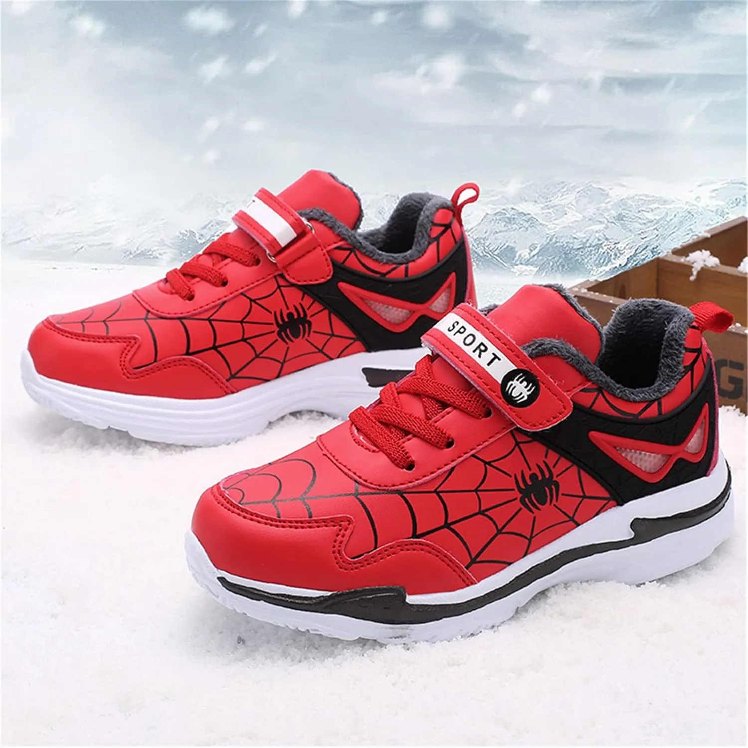 Boys Lightweight Sneakers Leather Kids Toddler Girls Tennis Running Shoes