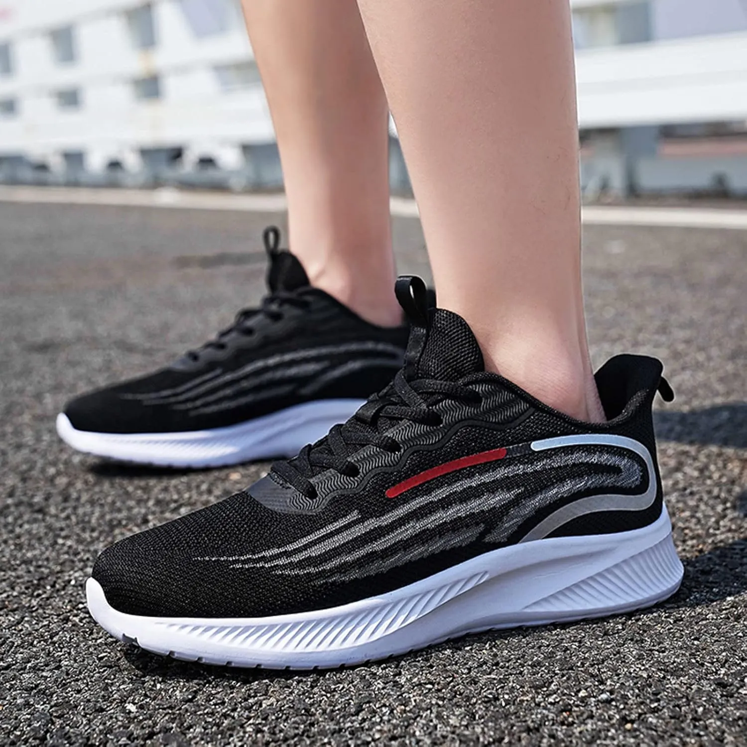 Breathable Diabetic Shoes for Men Casual Sneaker Mesh Breathable Walking Shoe Outdoor Non Slip Jogging Sneakers