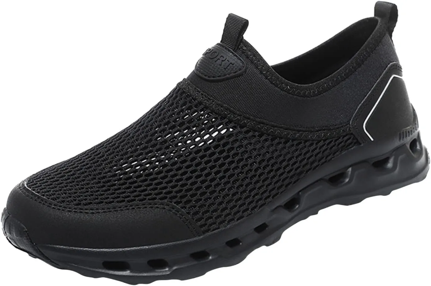 Breathable Diabetic Shoes for Men Lightweight Breathable Slip on Running Shoe Lightweight Elderly Slip on Shoes