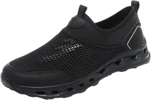 Breathable Diabetic Shoes for Men Lightweight Breathable Slip on Running Shoe Lightweight Elderly Slip on Shoes
