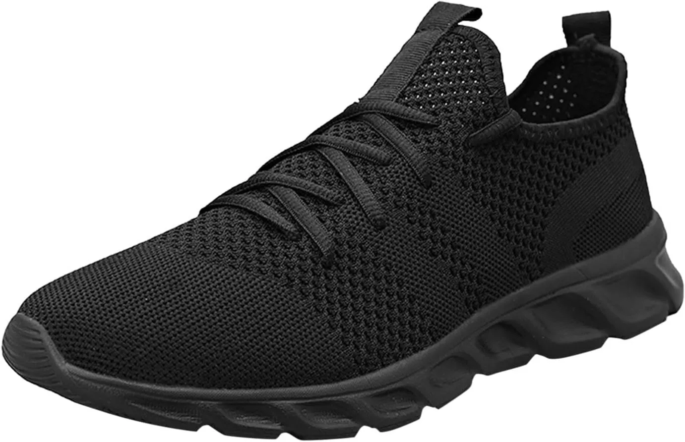Breathable Dress Sneaker Men Solid Color Mesh Lace Up Casual Shoes Comfortable Breathable Soft Sole