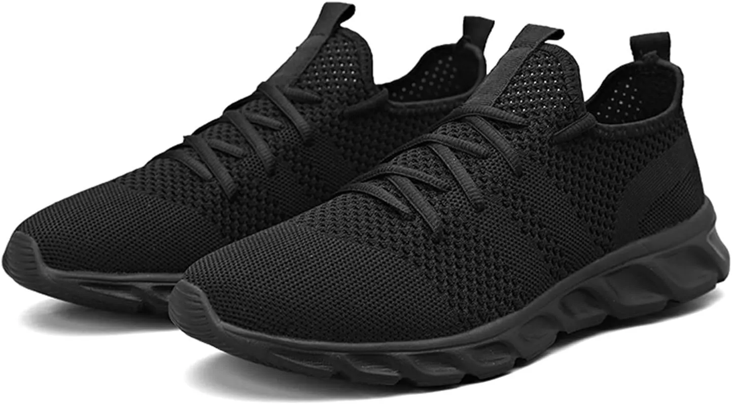 Breathable Dress Sneaker Men Solid Color Mesh Lace Up Casual Shoes Comfortable Breathable Soft Sole