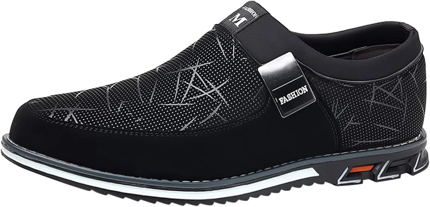 Breathable Walking Shoes for Men Lace Up Lightweight Breathable Fashion Sneaker Men's Comfortable Canvas Shoes