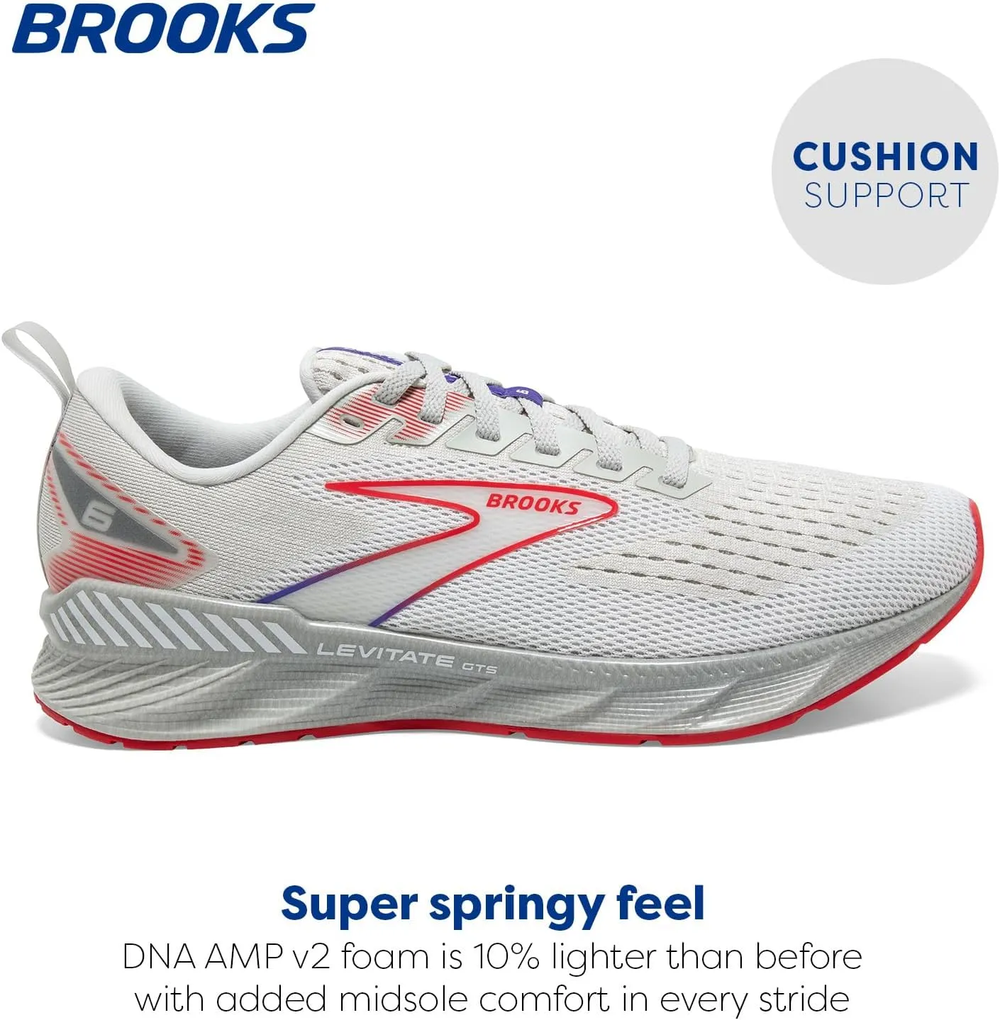 Brooks Men’s Levitate GTS 6 Supportive Running Shoe