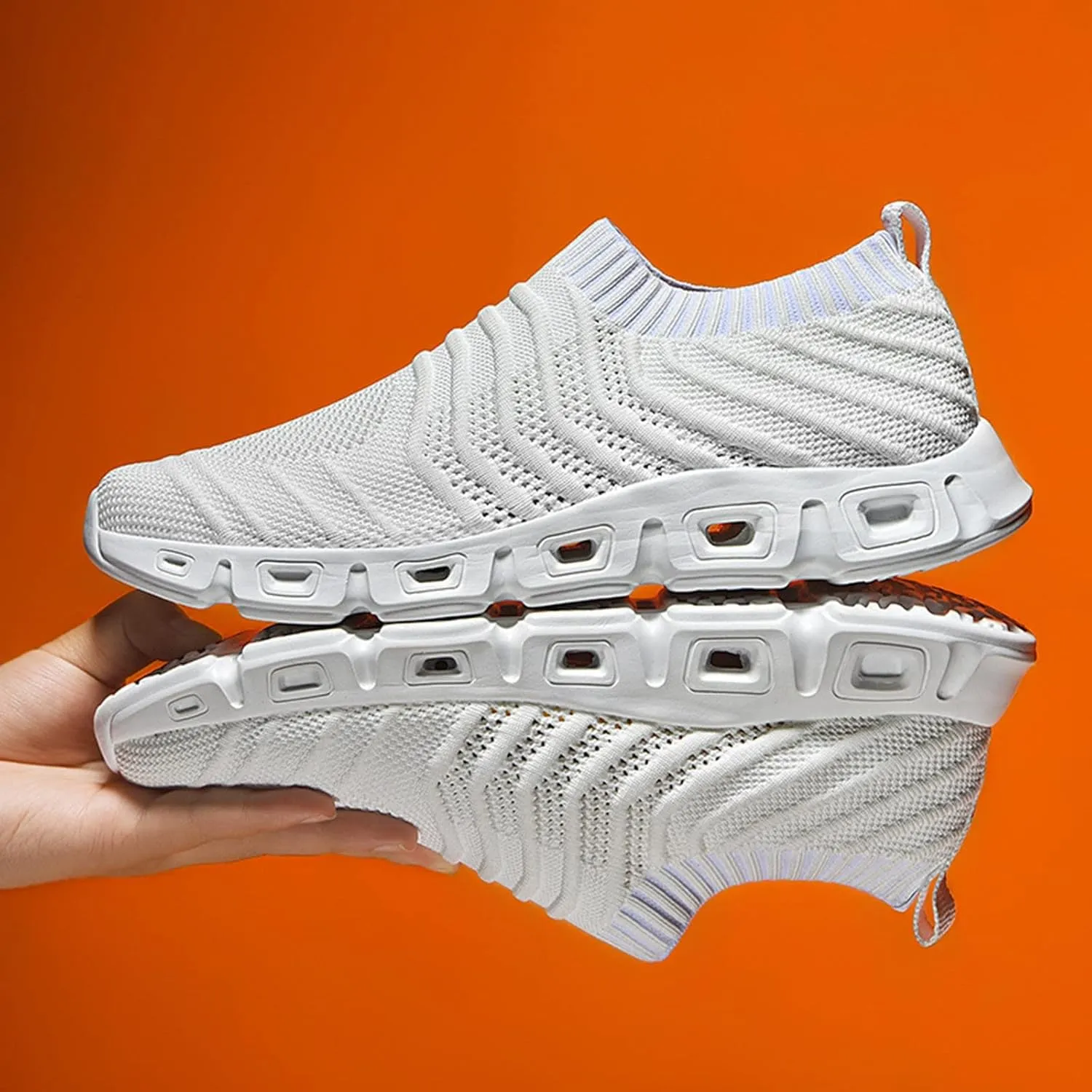Casual Dress Shoes 2022 New Men's Hollow Flying Woven Lightweight Breathable Comfortable Decompression Fashion Handsome