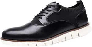 Classic Style Men Lace Up Vintage Leather Shoes Business Casual Shoes RoundToe Leather Shoes Leather Tennis Shoes Men