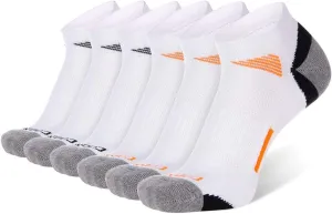 COOVAN Mens Ankle Athletic Socks Low Cut Cushioned Breathable Running Sports Socks 6 Pack