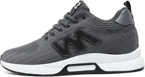 Couple Men's Elevator Shoes Men's Casual Mesh Trainers Lightweight Breathable Lace Up Sports Mens Fashion Sneaker Boots