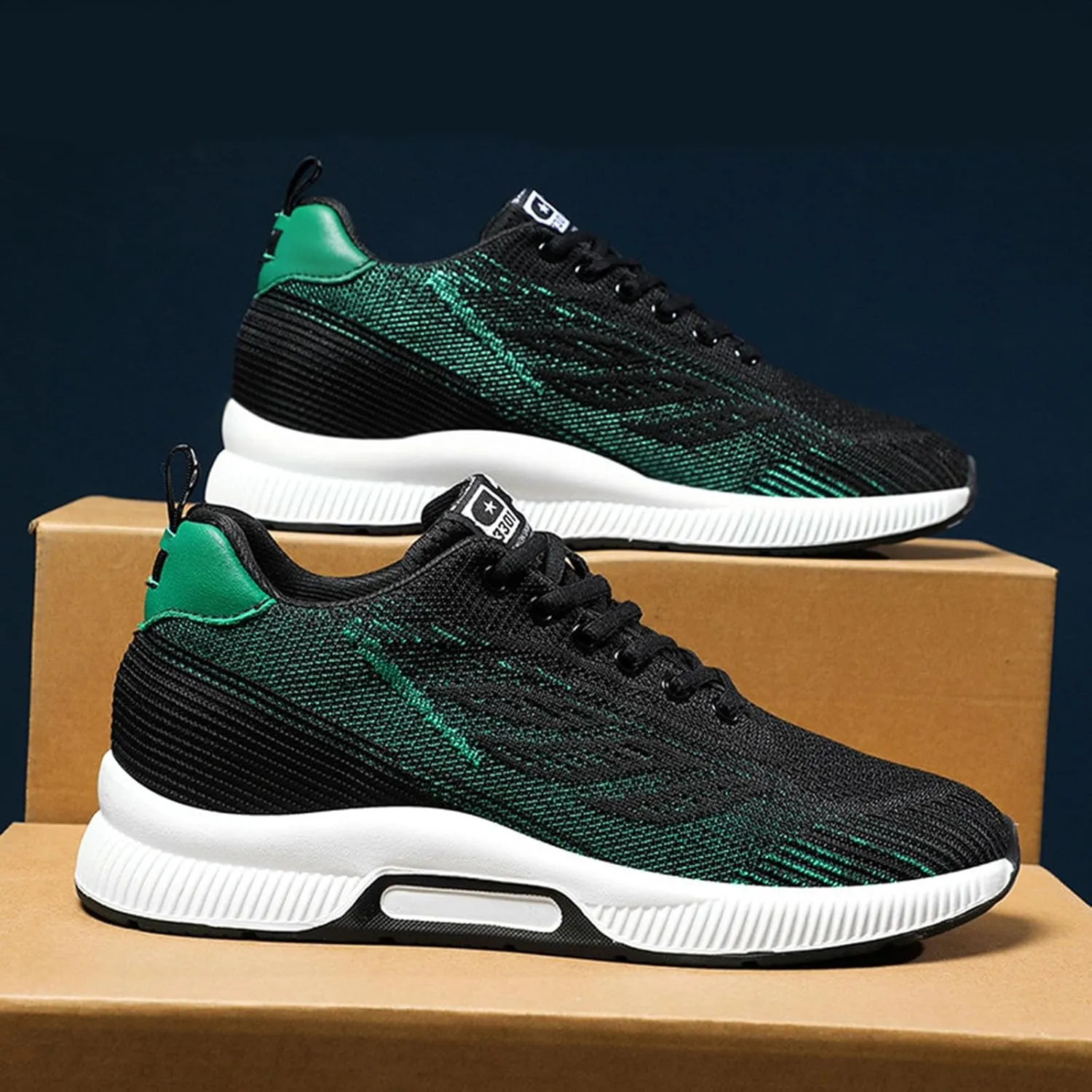 Couple Men's Elevator Shoes Men's Casual Mesh Trainers Lightweight Breathable Lace Up Sports Shoes with Hidden Lift Heel for Men 10 Cm Mens Club C 85 Fashion Sneaker