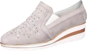 Cute Loafers Slip On Ballet Flat Shoes Casual Loafers Shoes Women Bling Ladies Crystal Platform Women's Wedges