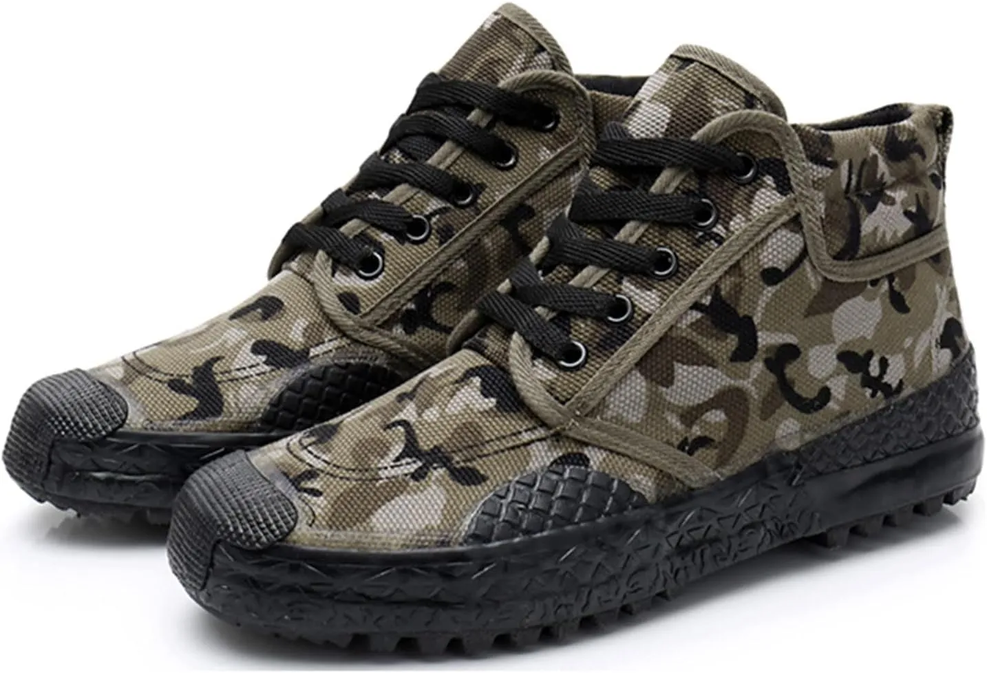 Fashion Sneakers Shoes Men Shoes Breathable Canvas Men Rubber Soled High Top Labor