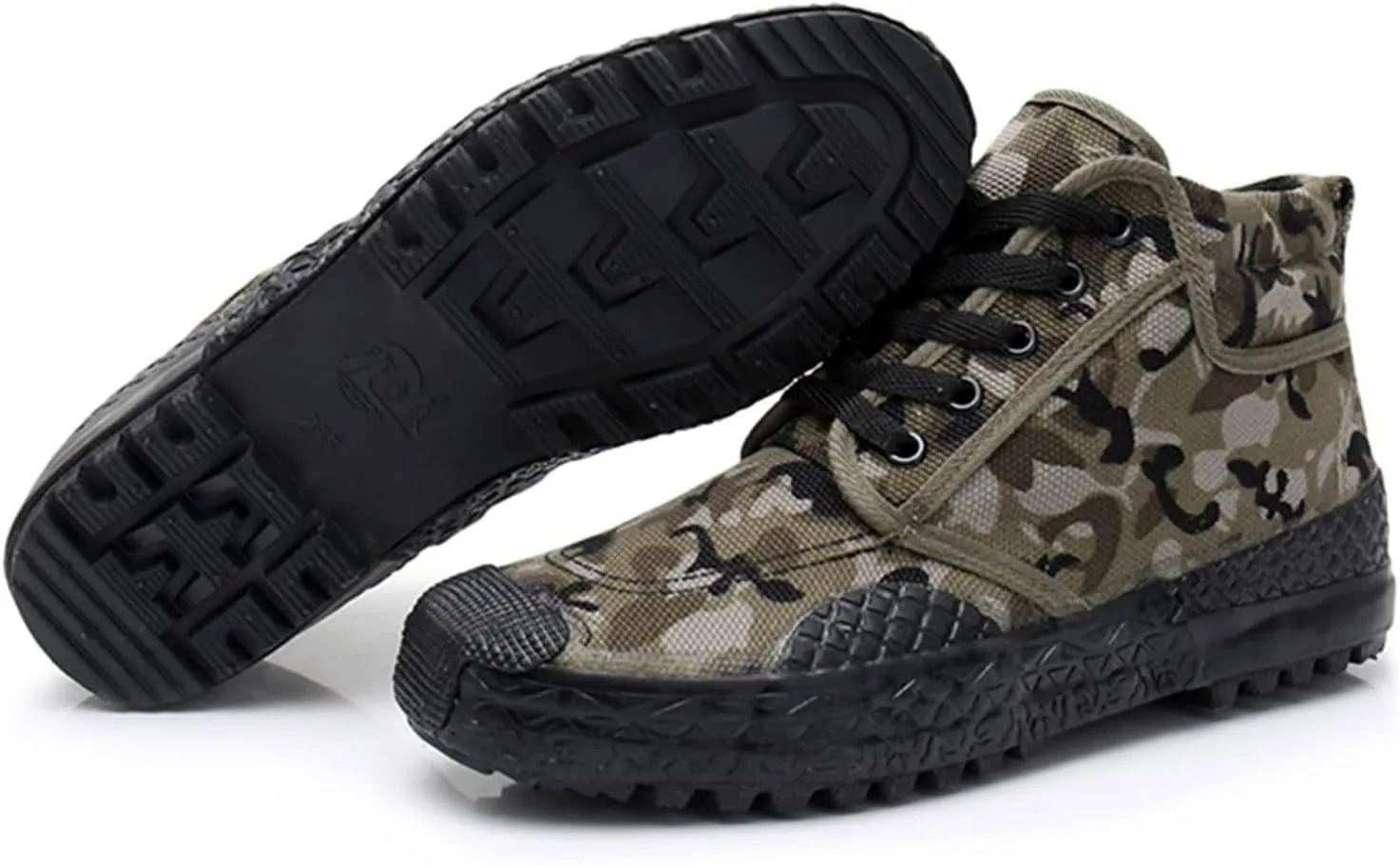 Fashion Sneakers Shoes Men Shoes Breathable Canvas Men Rubber Soled High Top Labor