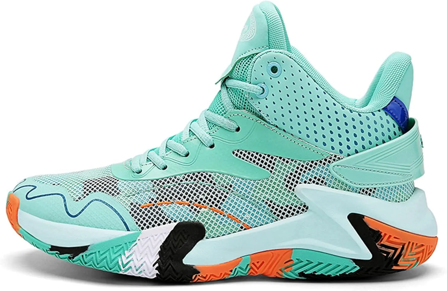 Floette Mens Fashion High Top Basketball Shoes Breathable Casual Walk Athletic Basketball Sneakers