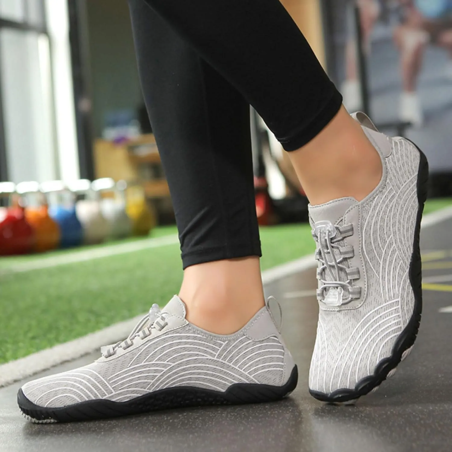 Grounded Women Men Wide Toe Box Barefoot Grounding Quick Dry Breathable Non Slip Hike Water Shoes for Swim Surf Hiking Outdoor Sports Neuropathy Comfort Footwear