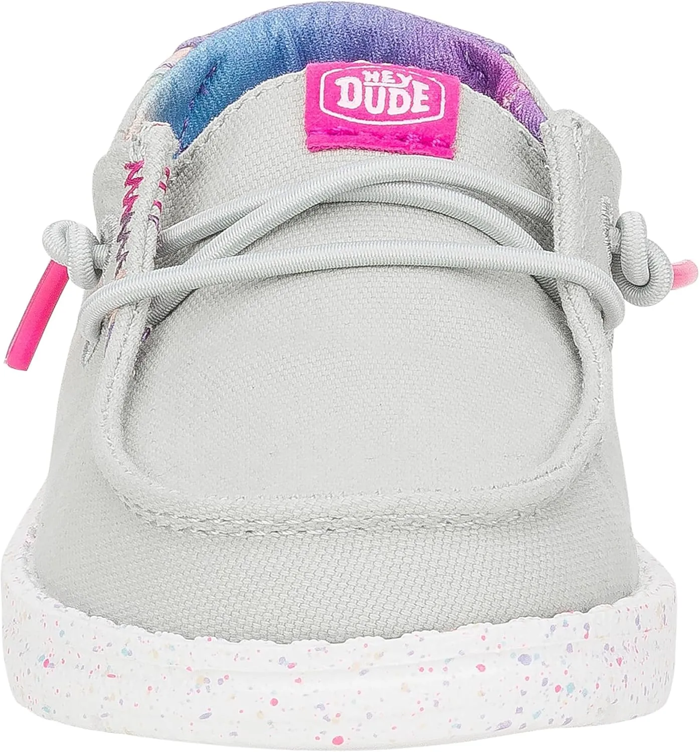 Hey Dude Kids Wendy Color Fun (Toddler) - Shoes for Kids - Flexible Rubber Outsole - Elastic Laces - Round Toe