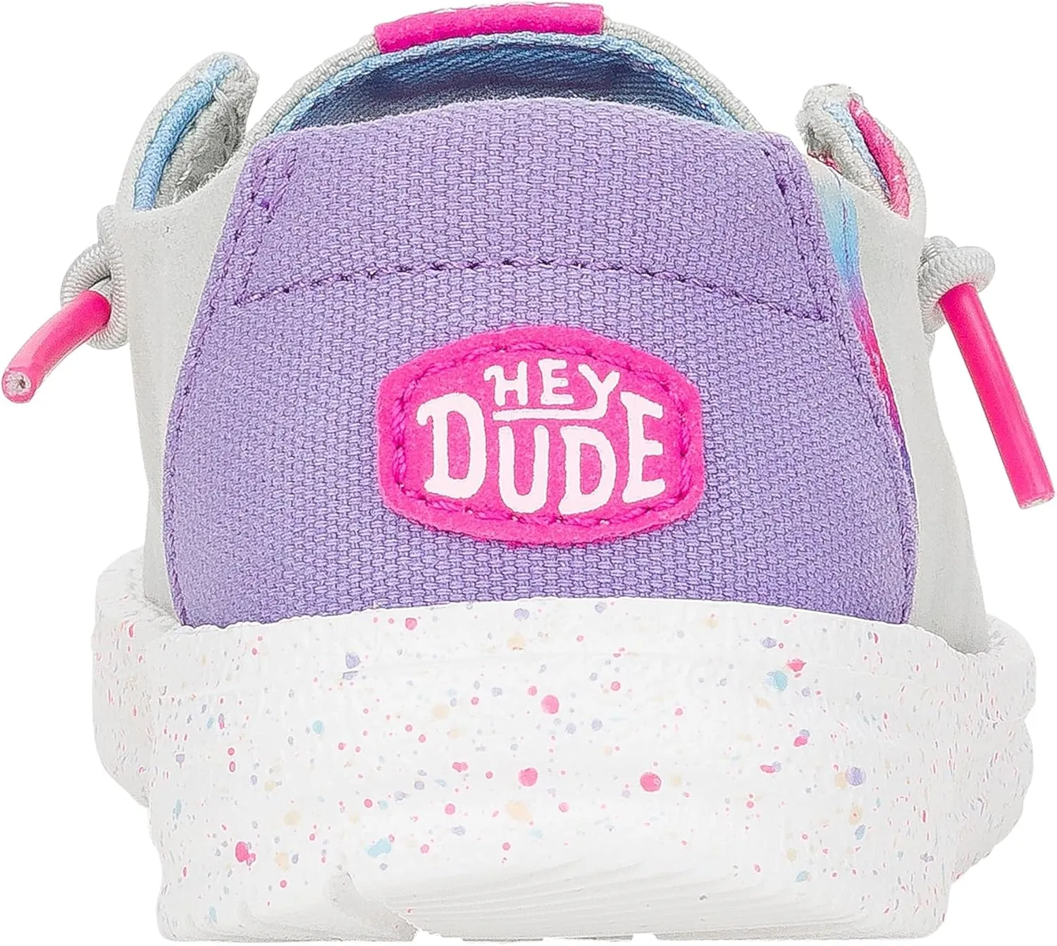 Hey Dude Kids Wendy Color Fun (Toddler) - Shoes for Kids - Flexible Rubber Outsole - Elastic Laces - Round Toe