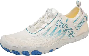 Hike Barefoot Shoes Womens Mens Footwear, Couple Water Shoe Women Men Barefoot Hiking Beach Walking Shoes for Travel, Wide Toe 0 Drop Non Slip Summer Breathable Lightweight Indoor Fitness Shoe