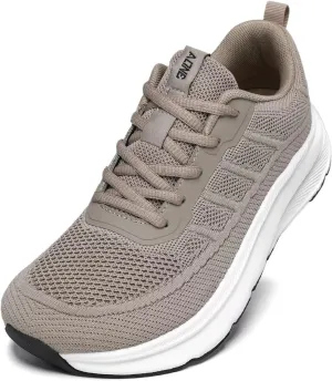 KDN Men's Wide Toe Box Shoes Cushioned Road Running Shoes Non Slip Mens Walking Sneakers for Wide Feet Comfortable Athletic Gym Workout Shoes Wide Width
