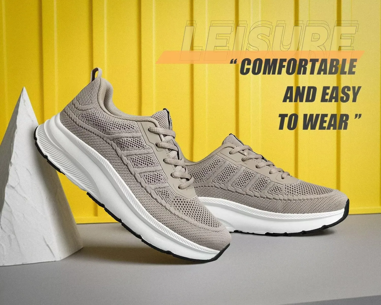 KDN Men's Wide Toe Box Shoes Cushioned Road Running Shoes Non Slip Mens Walking Sneakers for Wide Feet Comfortable Athletic Gym Workout Shoes Wide Width