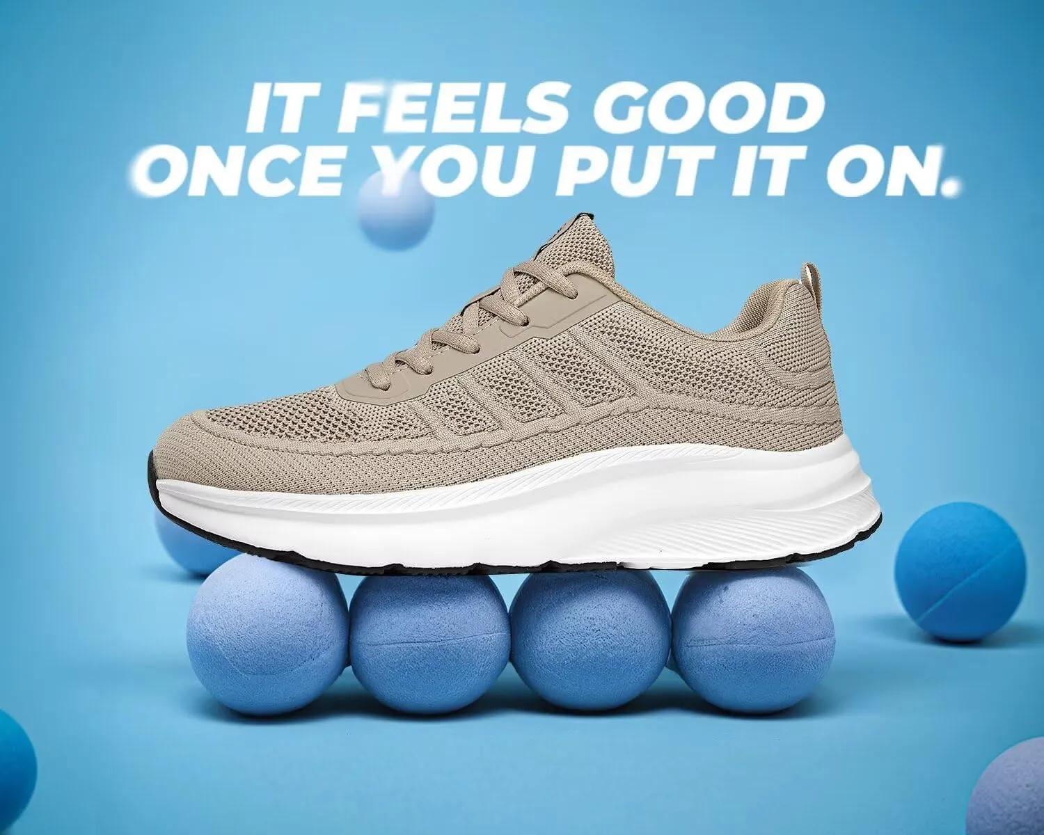 KDN Men's Wide Toe Box Shoes Cushioned Road Running Shoes Non Slip Mens Walking Sneakers for Wide Feet Comfortable Athletic Gym Workout Shoes Wide Width