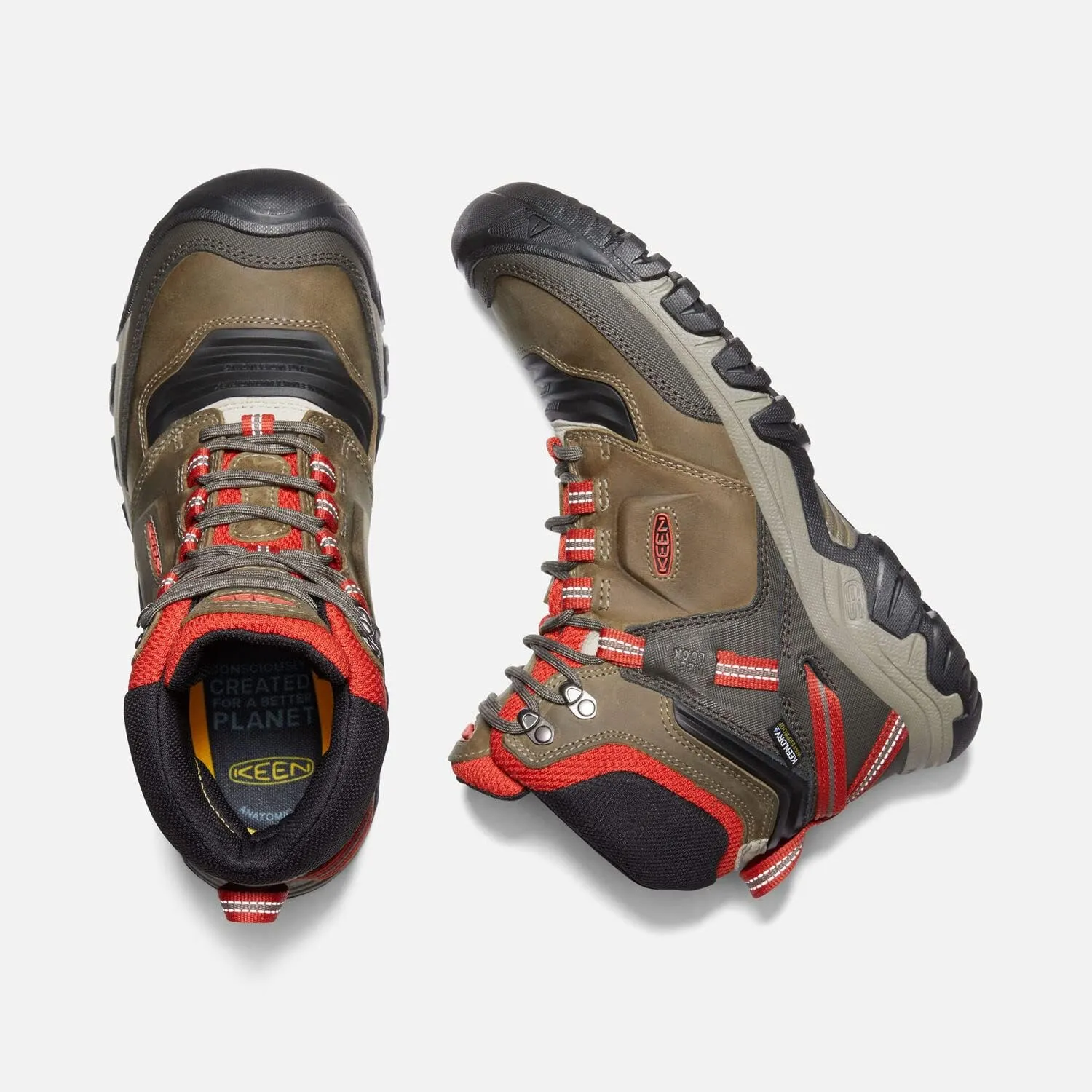 KEEN Men's Ridge Flex Mid Height Waterproof Hiking Boots