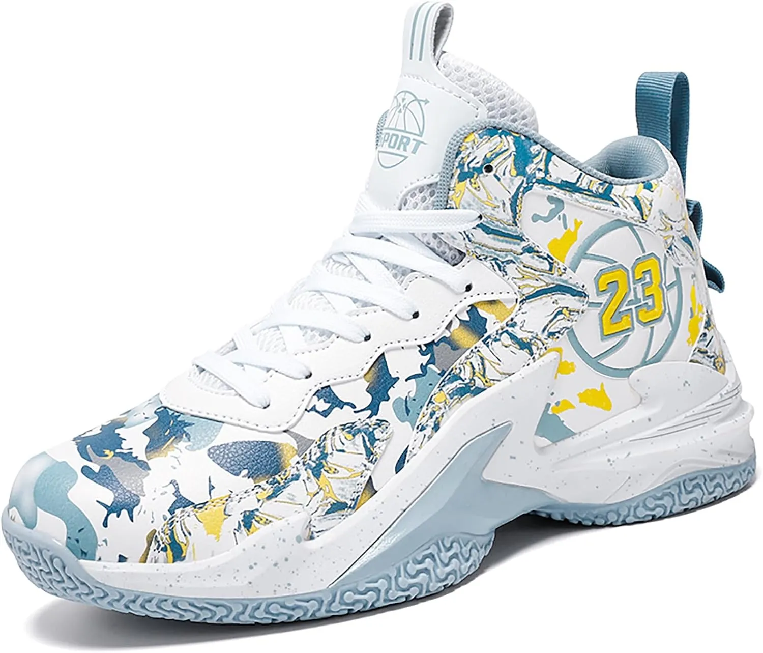 Kids Basketball Shoes High Top Youth Fashion Sneakers Girls Casual Sports Basketball Shoes Breathable Comfortable Boys Sneakers for Big Kids