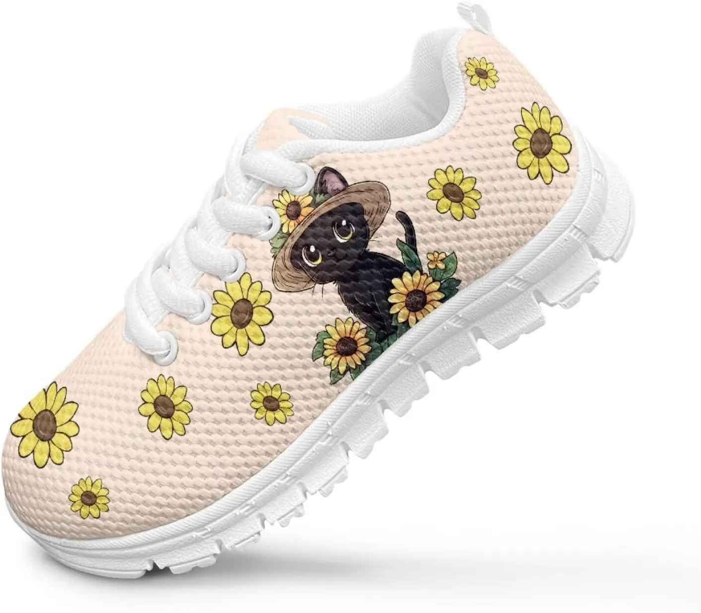 Kids Tennis Shoes Lightweight Athletic Running Shoes Non Slip Breathable Girls Students Sports Sneakers Walking Shoes