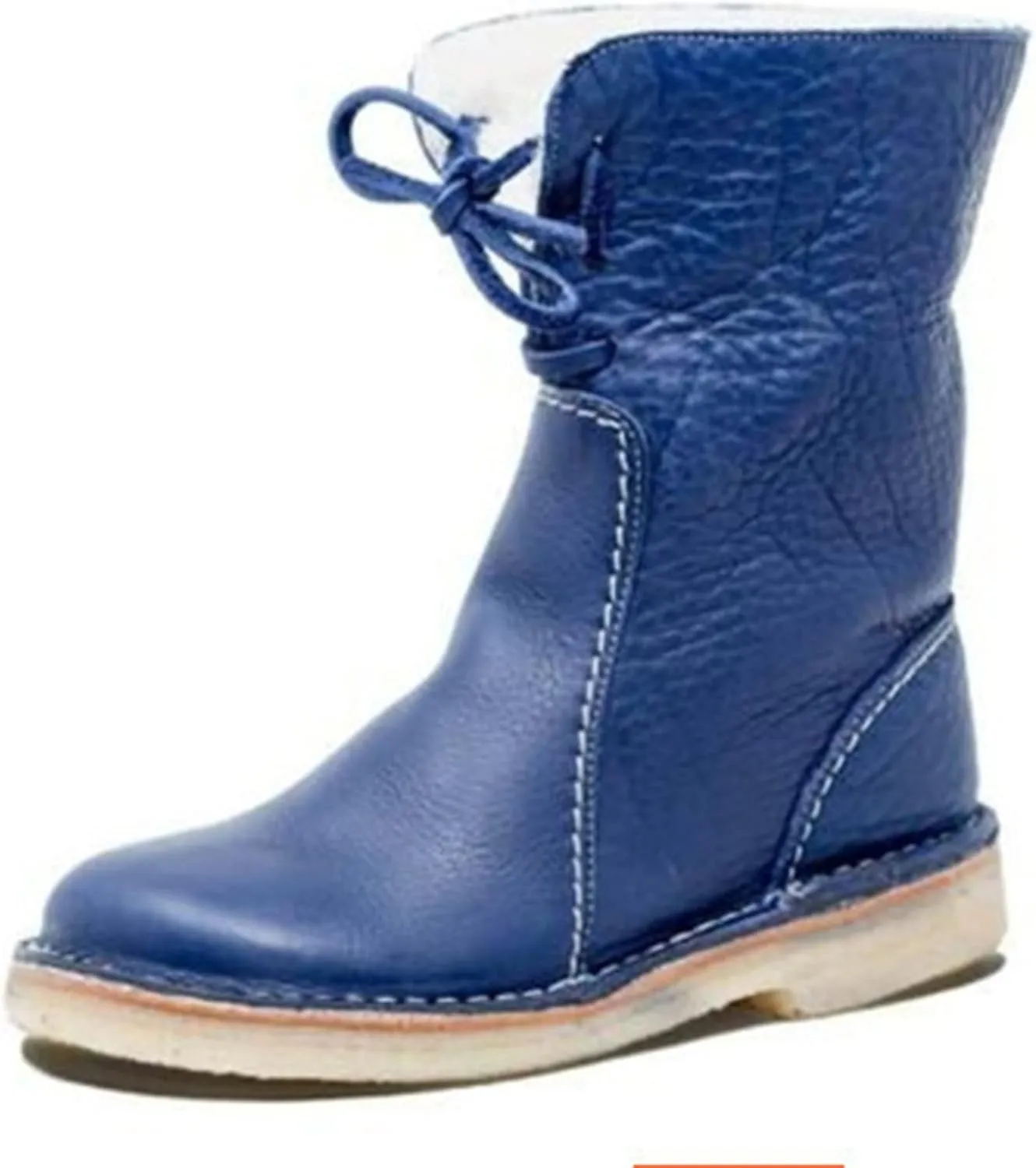 Ladmiple Winter Boots For Women Fashion Snow Boots Mid Calf Fur Lined Warm Outdoor Insulated Comfortable Ankle Booties 2024