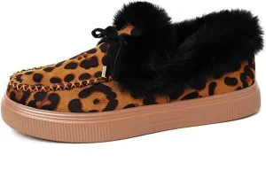 Ladmiple Winter Boots For Women Fashion Snow Boots Winter Shoes with Fur Lined Comfortable Warm Slip On Ankle Booties