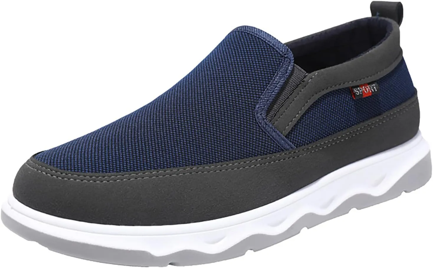Lightweight Diabetic Shoes for Men Lightweight Breathable Slip on Running Shoe Lightweight Elderly Slip on Shoes