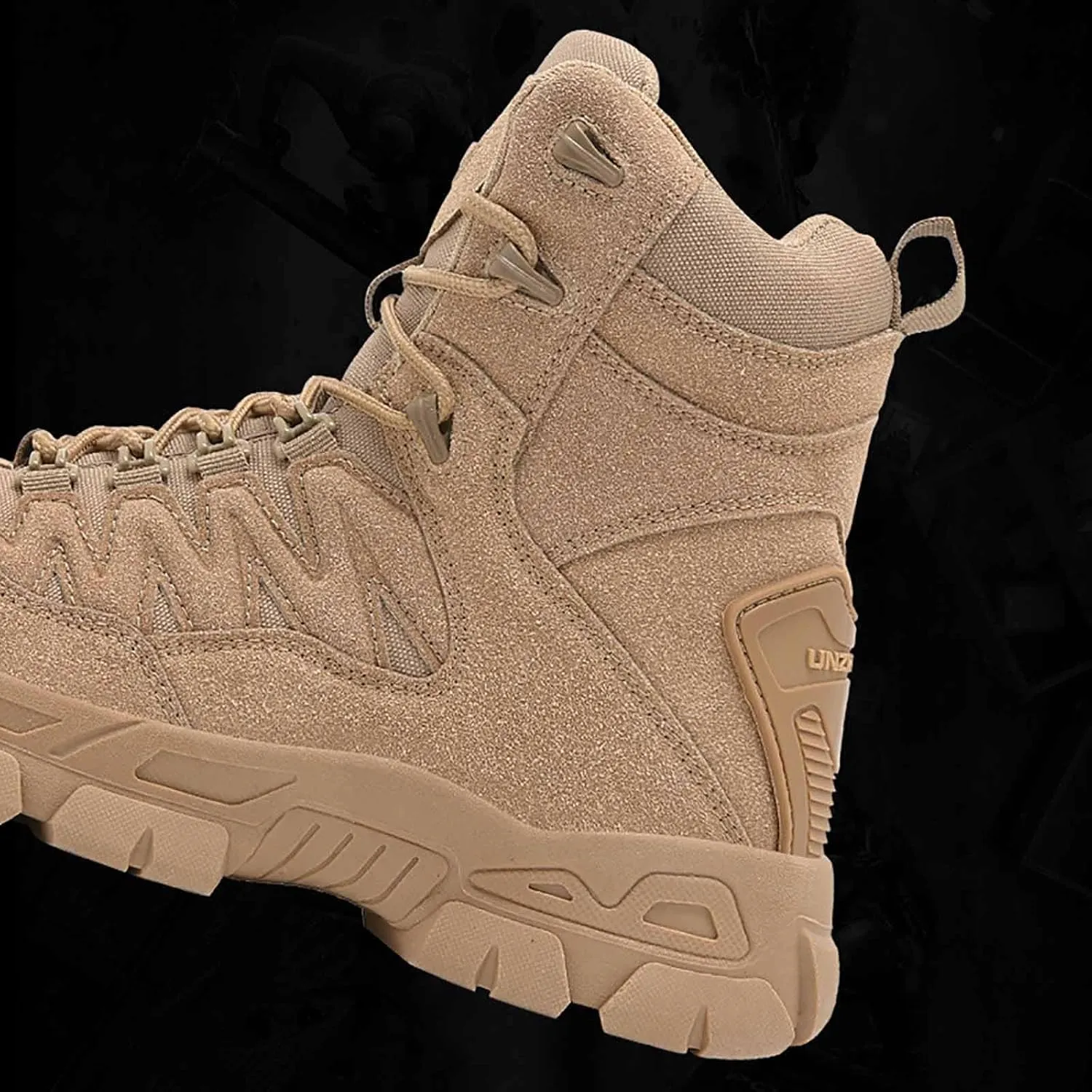 Lightweight Military Boots, Durable Army Combat Boots with Sports Socks Outdoor Army Hunting Jungle Hiking Boots Men's Military Tactical Boots