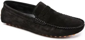 Loafers for Men Round Toe Suede Penny Driving Loafers Flexible Flat Heel Comfortable Outdoor Fashion Slip-on