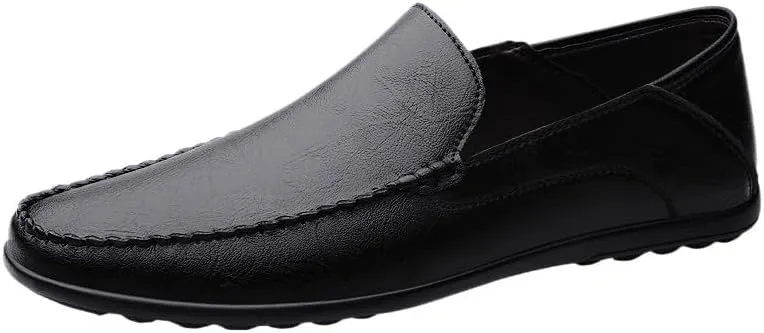 Luxury Loafers Men Casual Shoes Slip on Leather Dress Shoes Plus Size Loafer Soft Driving Shoes