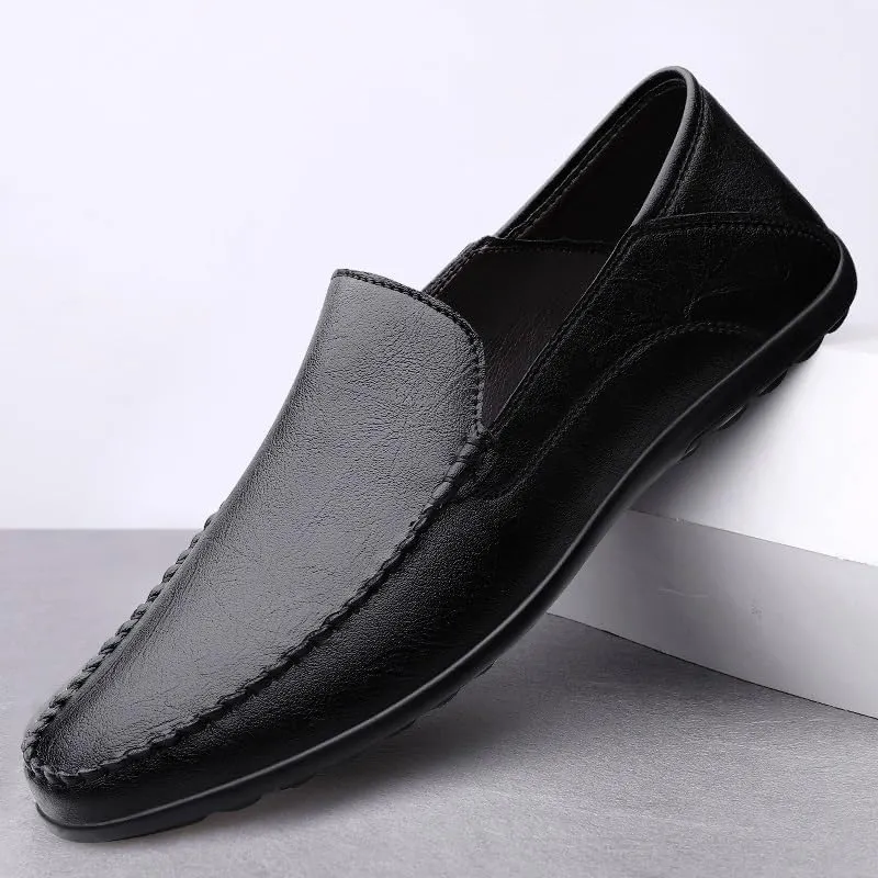 Luxury Loafers Men Casual Shoes Slip on Leather Dress Shoes Plus Size Loafer Soft Driving Shoes