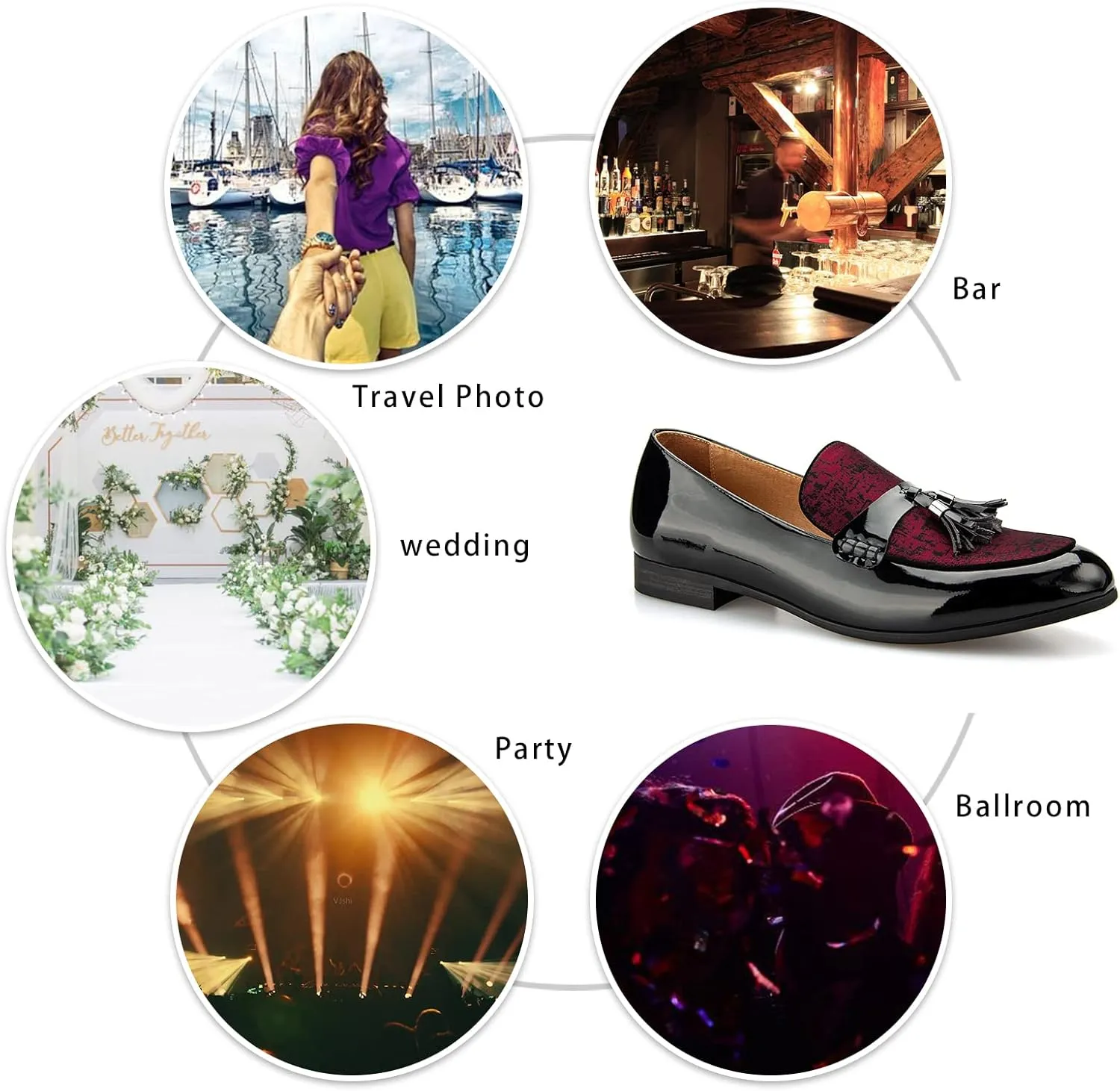 Meijiana Men's Classic Loafers - Wedding & Party Shoes