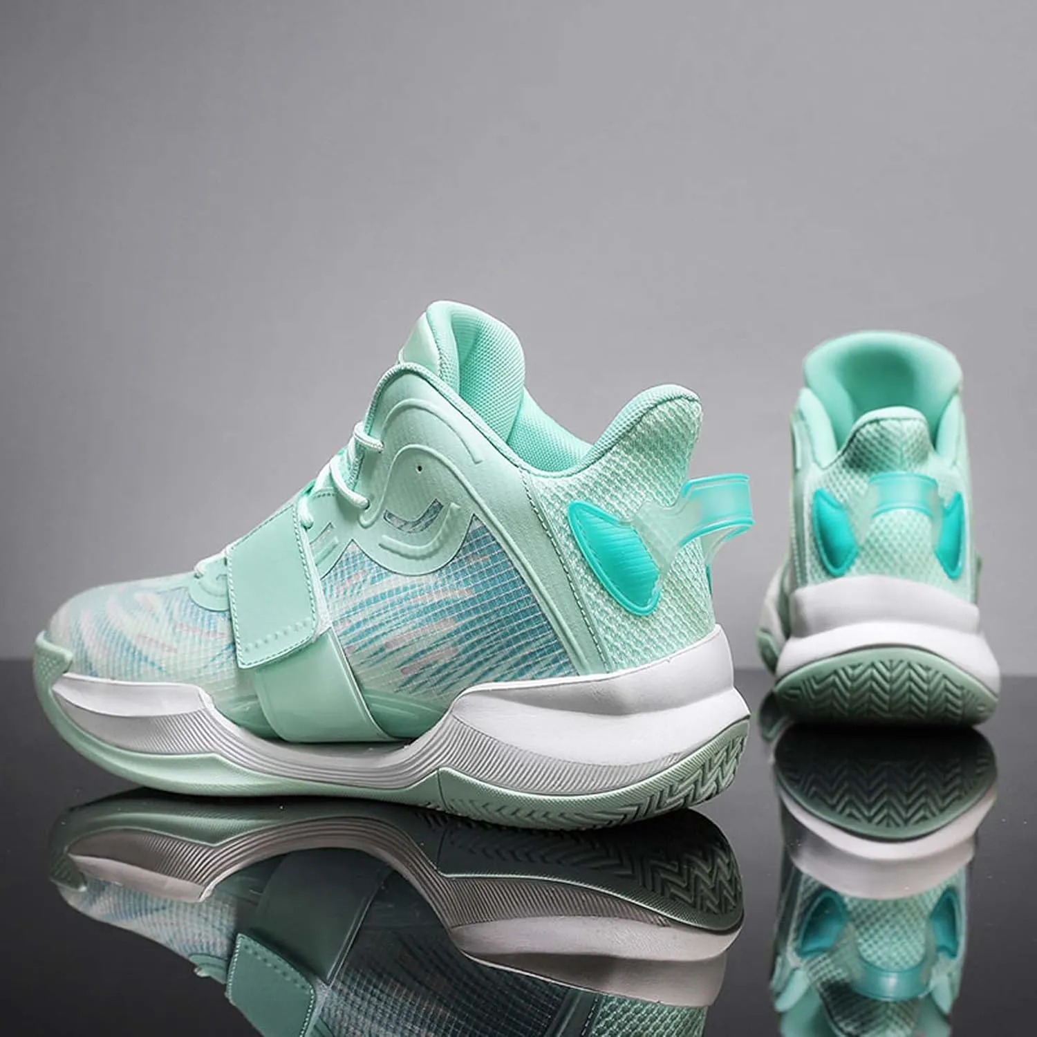 Men Women Fashion Basketball Shoes High Top Running Training Sneakers Breathable Rebound Fitness Tennis Outdoor Casual Walking Sneakers
