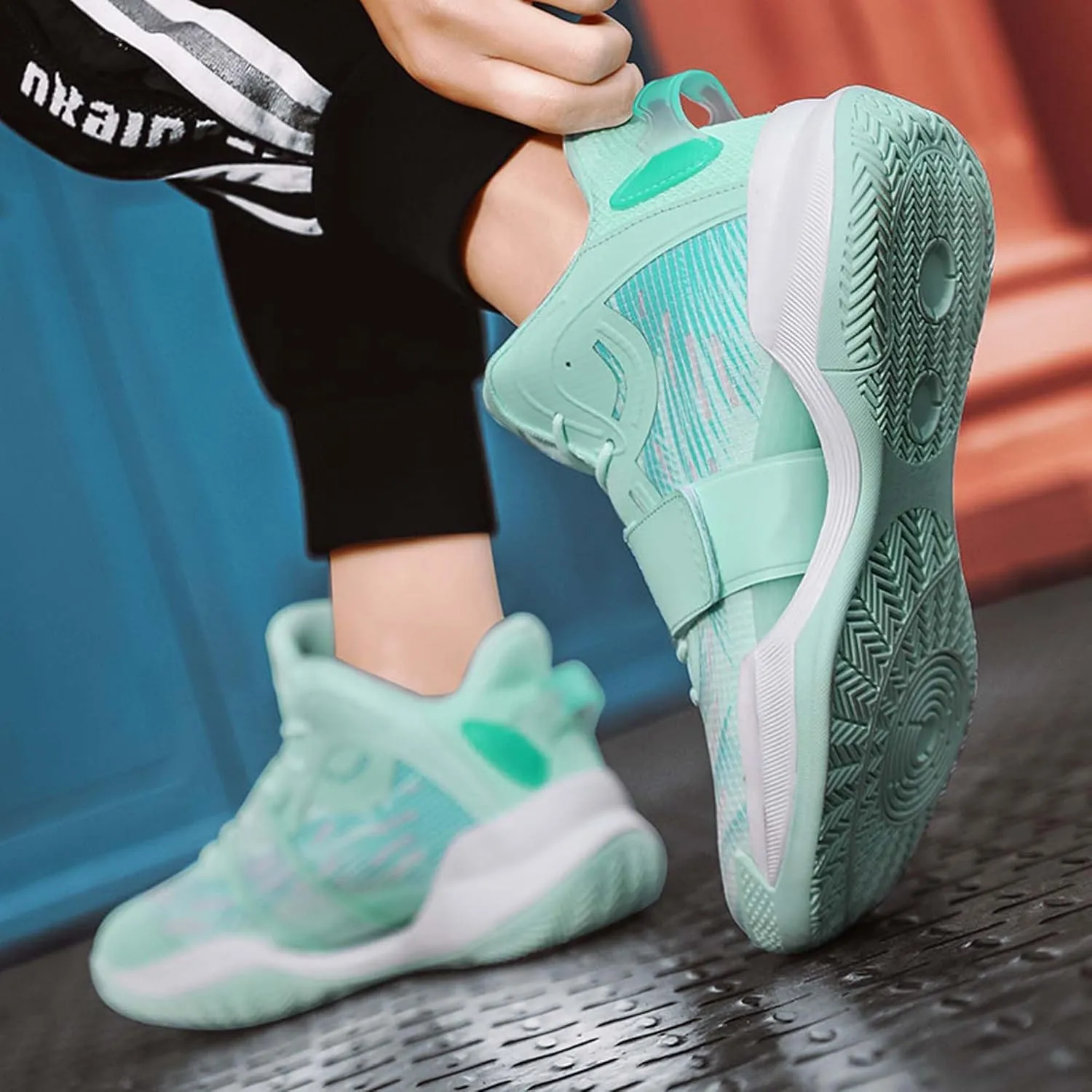 Men Women Fashion Basketball Shoes High Top Running Training Sneakers Breathable Rebound Fitness Tennis Outdoor Casual Walking Sneakers
