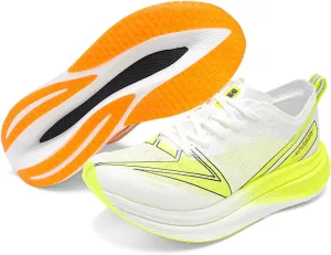 Men's and Women's Running Shoes – Lightweight Cushioned Sneakers with Peprax Full-Length Carbon Plate, Arch Support, Enhanced Traction for Training & Commuting